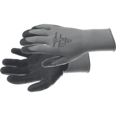 Afbeelding van SafeWorker ALM nylon/latex handschoen 01080190 6 stuks Grijs 10
