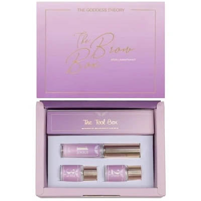 Afbeelding van The Goddess Theory® Brow Box Professional Lamination kit lift Wenkbrauw lifting set Starterkit Browlifting Lashlifting Lash Complete