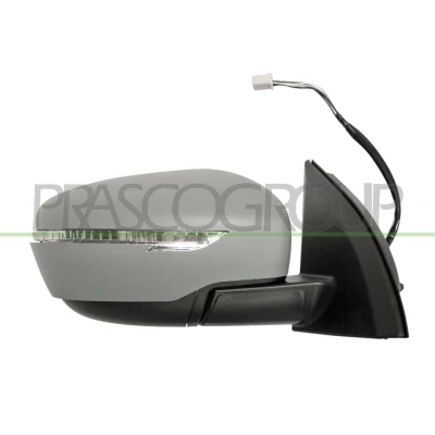 Afbeelding van Buitenspiegel Prasco DS7127313 rechts Met grondlaag Electrisch Te verwarmen, Bol vormig, niet getint NISSAN: Qashqai 2