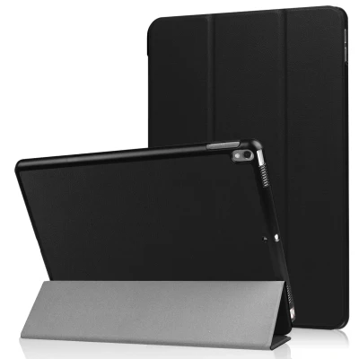 Afbeelding van Apple iPad Pro 10.5 Hoes: iMoshion Trifold Bookcase Zwart Kunstleder Tablet Hoezen
