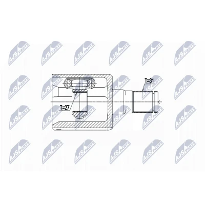 Afbeelding van Homokineet reparatie set, aandrijfas NTY NPW VV 076