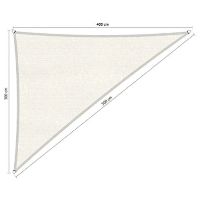 Afbeelding van Shadow comfort schaduwdoek driehoek 3 x 4 5 m Arctic White