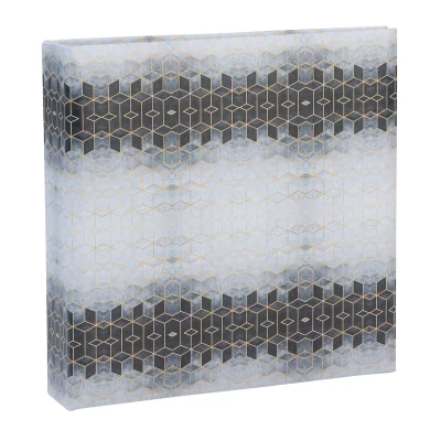 Afbeelding van Exacompta ref. 62552E 1 Fotoalbum met insteekhoezen CUBE 200 foto&#039;s 10 x 15 cm 100 pagina&#039;s formaat 22,5 22 omslag matte coating Bedrukt gemarmerde en geometrische motieven.