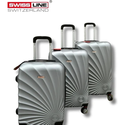 Afbeelding van Swiss Line Switzerland Kofferset 3 Delig Complete Reiskoffer set Grijs