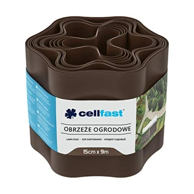 Afbeelding van Cellfast Gazonrand / palisade Borderrand 15cm x 9m bruin