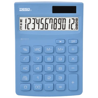 Afbeelding van Desq Bureaurekenmachine New Generation Compact 30100, Lichtblauw