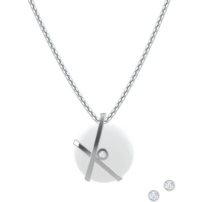 Afbeelding van Skagen Agnethe Giftset Oorbellen silvercoloured, Dames, Maat: One Size, Silver coloured