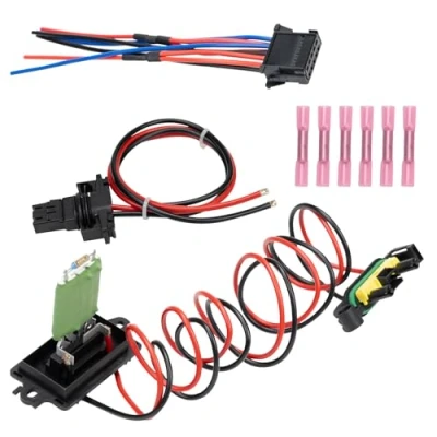 Afbeelding van Konuooer Weerstand verwarmingsventilatormotor, compatibel met Clio 3 Scenic 2,7701209803, weerstandsset voor ventilatormotor kabelboom, MK3 grote modi