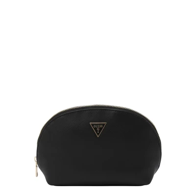 Afbeelding van GUESS Dome toilettas met logo Zwart