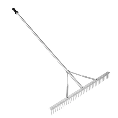 Afbeelding van VEVOR landschapshark, 36 inch aluminium meeronkruidhark met 75 lange steel, voor het losmaken van grond, gazononderhoud, wieden meer, tuin, vijver