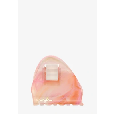 Afbeelding van invisibobble Everclaw M Pink Blossom (1 stuk) haarklem voor dames en meisjes in roze groot, haarvriendelijk metaalvrij recyclebare haarspeld dik haar stijlvolle duurzame marmerlook