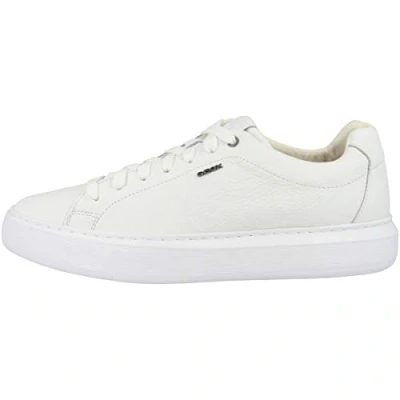 Afbeelding van Geox Sneakers laag, Heren, Maat: 46, White Leer en textiel