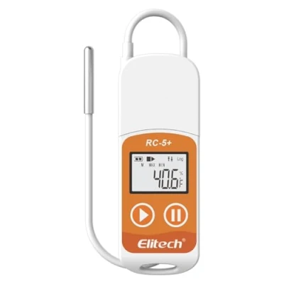 Afbeelding van Elitech RC 5+ TE PDF USB Temperatuur Datalogger Herbruikbare Recorder 32000 Punten Hoge Nauwkeurigheid (Extra Externe Sensor)