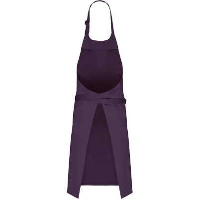 Afbeelding van Schort/Tuniek/Werkblouse Unisex One Size Kariban Deep Plum 100% Katoen
