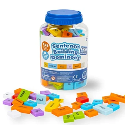 Afbeelding van Learning Resources Sentence Gebouw Dominoes 144 Stuk Set