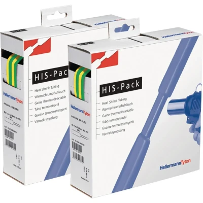 Afbeelding van Krimpkous box groen/geel met de krimpfactor 2:1 (19,1/9,5mm)