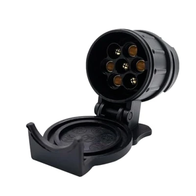 Afbeelding van COACOM 1 stuk adapter aanhanger 13 naar 7 polig, mini adapter, waterdichte 12 V, stekkerconverter voor aanhanger, vrachtwagen, camper