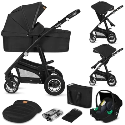Afbeelding van Lionelo Bianka Kinderwagen 3 in 1 incl. autostoel 0 22kg XXL Buggy 3in1