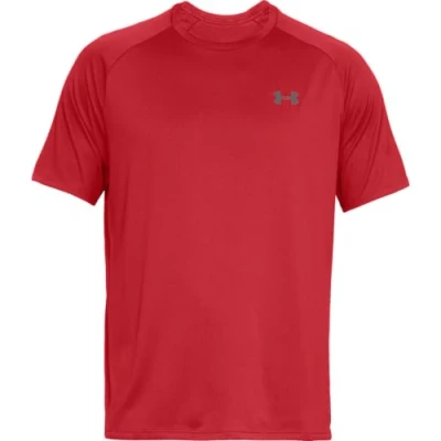 Afbeelding van Under Armour UA TECH 2.0 SS TEE Tshirt basic, Heren, Maat: Small, Red/graphite