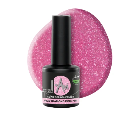 Afbeelding van I.Am Soak Off Gel Polish #120 Diamond Pink (7ml)