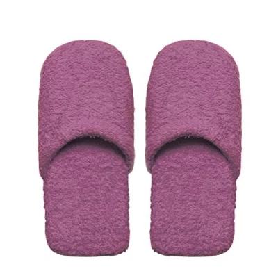 Afbeelding van Excelsa Badkamer warme pantoffels heren, badstof, 30 x 12 5 cm 30x12x5 Lilla