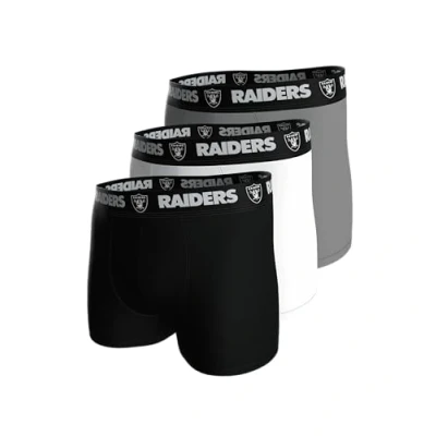 Afbeelding van NFL RAIDERS Boxers 3 pack Zwart Wit Grijs Maat L