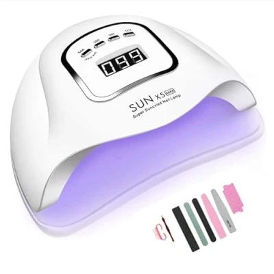 Afbeelding van Timpou 150 W nageldrogerlamp, uv led nagellamp voor gelnagels, met timerinstellingen van 10/30s/60s/99s, infraroodsensor, lcd display