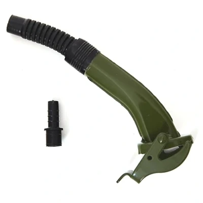 Afbeelding van BW Flexibele tuit voor brandstofjerrycan, metalen jerrycan, 5/10/20 liter, Flex Standard, olijfgroen, RAL 6003, Made in Europe