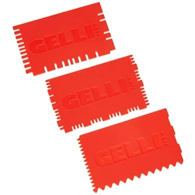 Afbeelding van Gelli Arts Mini Printing Tools Set 3, synthetisch materiaal, rood, 19 x 10,1 0,6 cm