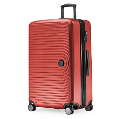 Afbeelding van HAUPTSTADTKOFFER Mitte Grote koffer met harde schaal, TSA, 4 wielen, ruimbagage 8 cm volumevergroting, 77 cm, 130 liter, Rood