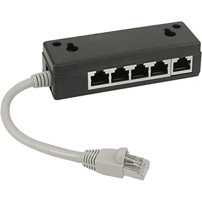 Afbeelding van InLine® ISDN verdeeldoos 5x RJ45 Bu, 15cm kabel, met eindweerstanden InLine