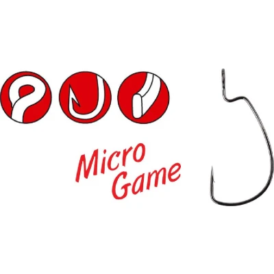 Afbeelding van Gamakatsu Worm 325 Micro Game 006 (8st) Roofvishaken