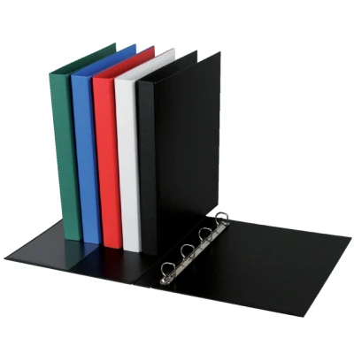 Afbeelding van Ringband Quantore A4 4 rings D mech 20mm PP zwart