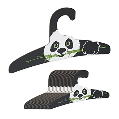Afbeelding van Relaxdays kinder kledinghangers karton kleerhanger kartonnen 20 stuks
