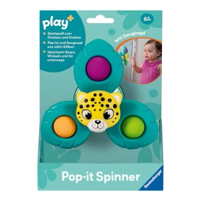 Afbeelding van Ravensburger play+ Pop it Spinner: Luipaard