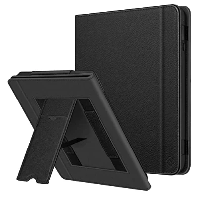 Afbeelding van Fintie Hoes compatibel met Tolino Epos 3/Kobo Sage eReader 8 inch, kickstand beschermhoes kaartenvak, polsband en automatische slaap/waakfunctie, zwart