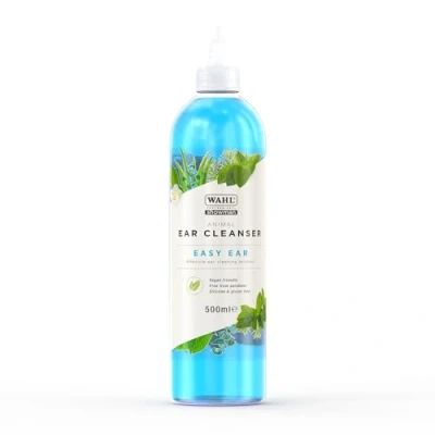 Afbeelding van Wahl Easy Ear Cleanser, Oor Cleaner Solution voor huisdieren, Cleaning Fluid honden en katten, huisdieren thuis, Huisdier oorreiniger, Verwijder oorwas, wasmiddelvrij, 500 ml
