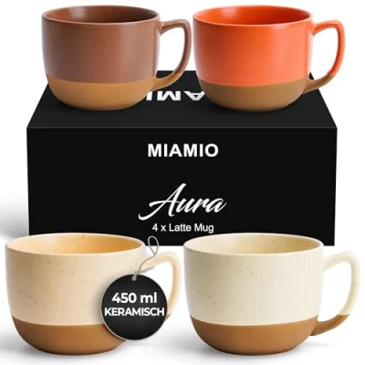 Afbeelding van MIAMIO Aura Collection (Neutre douillet, Tasse à café (4x))