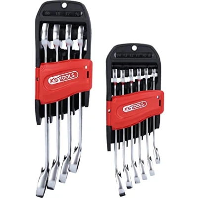 Afbeelding van KS Tools 503.5950 DUO GEAR plus ® ratelringsteeksleutel met steekratelfunctie, omschakelbaar. 10 dlg