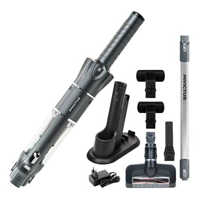 Afbeelding van Invictus One 3.0 VC 003 Stofzuiger Draadloos Alles in 1 Kruimeldief Grijs
