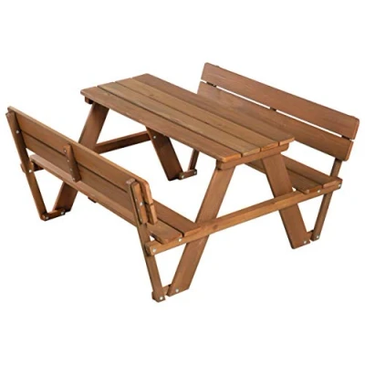 Afbeelding van roba Kinder Picknicktafel for 4 Outdoor Deluxe teak met rugleuning