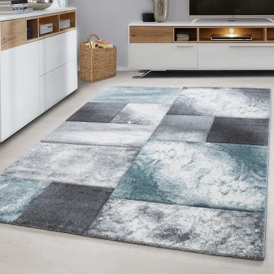 Afbeelding van Modern vloerkleed Tetris Blauw 1710 200x290cm Adana Carpets