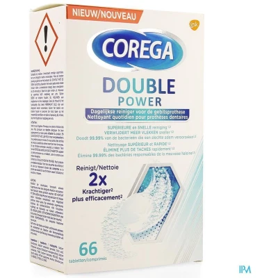Afbeelding van corega double power reinigingstabletten 66st