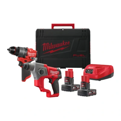 Afbeelding van Milwaukee M12 FPP2F2 602X FUEL powerpack (M12 FPD2, CH, 2 x B6 accu, 1 C12C lader, xHD Box) 4933480591