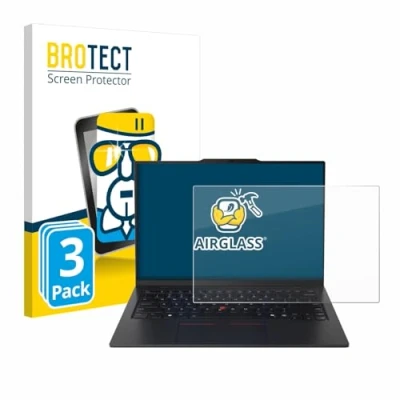 Afbeelding van BROTECT Screenprotector voor Lenovo ThinkPad X1 Carbon Gen 13 14&quot; Aura Edition Folie Beschermfolie Beschermglas transparant (3 Stuks)