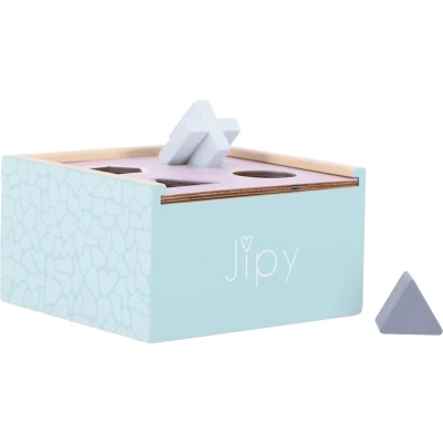 Afbeelding van Jipy Houten Vormenstoof Paars Blauw