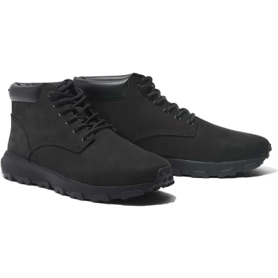 Afbeelding van Timberland Winsor PARK Chukka Sneakers hoog, Heren, Maat: 43, Black Nubukleer/ textiel