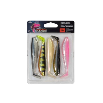 Afbeelding van Fox Rage Ultra UV Zander Pro Shads 10cm Mixed Colours (5 pcs)