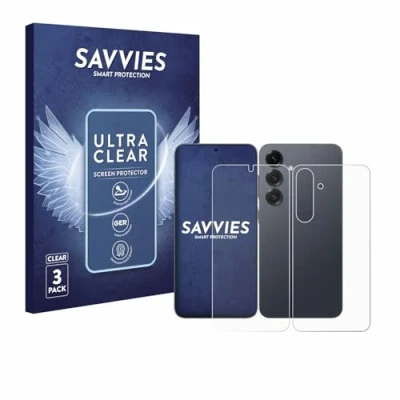 Afbeelding van Savvies Screenprotector voor Samsung Galaxy S25 Plus (Voor+Achter) Folie Beschermfolie transparant (6 Stuks)
