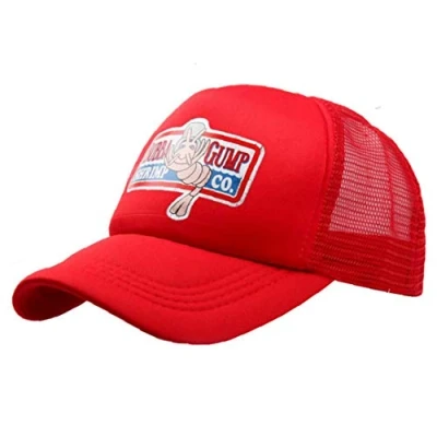 Afbeelding van Zonfer Verstelbare Bubba Gump Shrimp Honkbalpet Geborduurde Snapback Hardlopen Caps, rood, One size